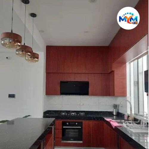 Pintado de cocina moderna de edificio en piura