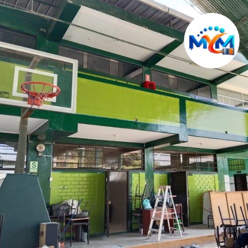 Pintado del pabellon del colegio inclan en piura
